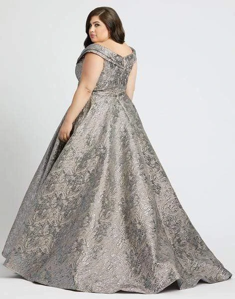 Mac Duggal Fabulouss - 77677F Metallic Volumized A-line Gown 4 Mac Duggal Fabulouss - 77677F Metallic Volumized A-line Gown