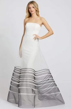 Mac Duggal Flash - 48923L Straight Across Evening Dress