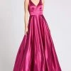 Mac Duggal Flash - 48925L V-Neck Sleeveless Ballgown