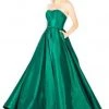 Mac Duggal Flash - 66929L Strapless Vibrant Taffeta Ballgown