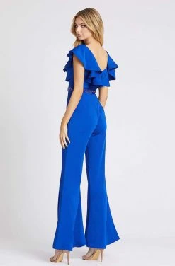 Mac Duggal Flash - 67384L Jersey Ruffled Jumpsuit