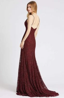 Mac Duggal Flash - 77771L Embroidered Plunging V-neck Trumpet Dress 7 Mac Duggal Flash - 77771L Embroidered Plunging V-neck Trumpet Dress