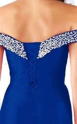Mac Duggal Flash - Pearl Beaded In Midnight Blue 66900L 15 Mac Duggal Flash - Pearl Beaded In Midnight Blue 66900L