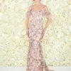 Mac Duggal - Floral Embroidered V-neck Trumpet Dress 50564D - 1 Pc Rose Pink In Size 8 Available 1 Mac Duggal - Floral Embroidered V-neck Trumpet Dress 50564D - 1 Pc Rose Pink In Size 8 Available