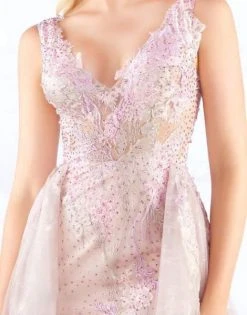 Mac Duggal Prom - 20101M Trailing Blossom Appliqued Overskirt Gown 7 Mac Duggal Prom - 20101M Trailing Blossom Appliqued Overskirt Gown