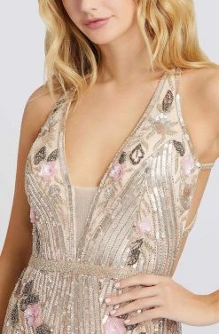 Mac Duggal Prom - 4890M Strappy Plunging V-Neck Sheath Dress 7 Mac Duggal Prom - 4890M Strappy Plunging V-Neck Sheath Dress