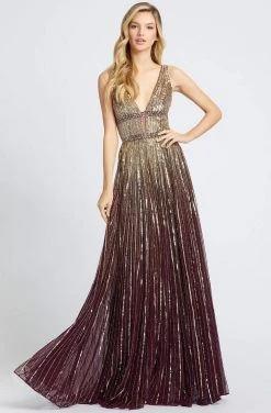 Mac Duggal Prom - 4906M Glimmering Sequin Embellished A-Line Prom Gown
