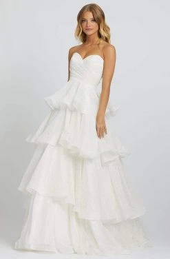 Mac Duggal Prom - 67195M Strapless Sweetheart Tiered A-line Dress