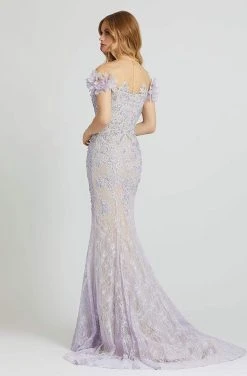 Mac Duggal Prom - 79284M Floral And Beaded Long Sheath Dress