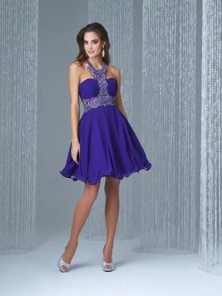 Short Dresses Madison James - 16-335 Dress In Purple