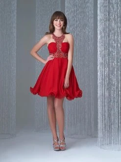 Madison James - 16-335 Dress In Red Short Dresses