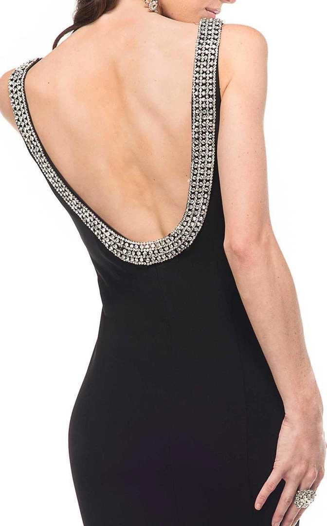 Marsoni By Colors - M140 Jeweled Bateau Trumpet Dress 8 Marsoni By Colors - M140 Jeweled Bateau Trumpet Dress