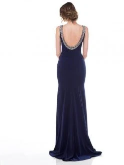 Marsoni By Colors - M140 Jeweled Bateau Trumpet Dress 17 Marsoni By Colors - M140 Jeweled Bateau Trumpet Dress