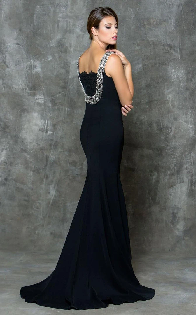 Marsoni By Colors - M177 Beaded Bateau Mermaid Gown 11 Marsoni By Colors - M177 Beaded Bateau Mermaid Gown