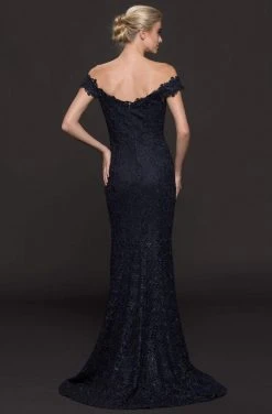 Marsoni By Colors - M221 Lace Off-Shoulder Sheath Dress 9 Marsoni By Colors - M221 Lace Off-Shoulder Sheath Dress