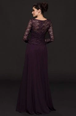 Marsoni By Colors - M223 Embroidered Quarter Length Sleeves Dress