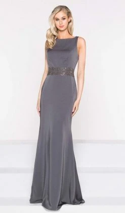 Marsoni By Colors - M232 Jeweled Cape Long Faille Gown 12 Marsoni By Colors - M232 Jeweled Cape Long Faille Gown