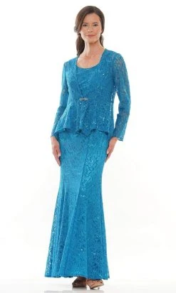 Marsoni By Colors - M301 Scoop Fit And Flare Evening Dress