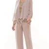 Marsoni By Colors - M303 Three-Piece Chiffon Lace Pantsuit 2 Marsoni By Colors - M303 Three-Piece Chiffon Lace Pantsuit