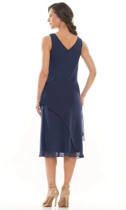 Marsoni By Colors - M307 V-Neck Sheath Knee-Length Dress 25 Marsoni By Colors - M307 V-Neck Sheath Knee-Length Dress