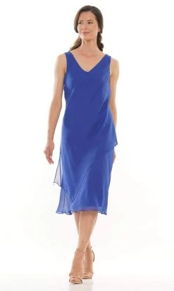 Marsoni By Colors - M307 V-Neck Sheath Knee-Length Dress 23 Marsoni By Colors - M307 V-Neck Sheath Knee-Length Dress