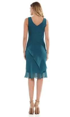 Marsoni By Colors - M307 V-Neck Sheath Knee-Length Dress 20 Marsoni By Colors - M307 V-Neck Sheath Knee-Length Dress