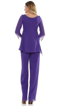Marsoni By Colors - M308 V-Neck Half Sleeves Pantsuit 19 Marsoni By Colors - M308 V-Neck Half Sleeves Pantsuit