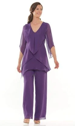 Marsoni By Colors - M308 V-Neck Half Sleeves Pantsuit 16 Marsoni By Colors - M308 V-Neck Half Sleeves Pantsuit