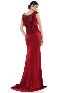 Marsoni By Colors - MV1023 Beaded Bateau Trumpet Dress 13 Marsoni By Colors - MV1023 Beaded Bateau Trumpet Dress