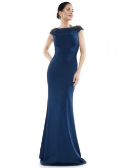 Marsoni By Colors - MV1023 Beaded Bateau Trumpet Dress 14 Marsoni By Colors - MV1023 Beaded Bateau Trumpet Dress