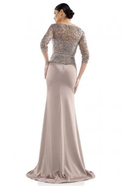 Marsoni By Colors - MV1026 Bead Embellished Bateau Dress