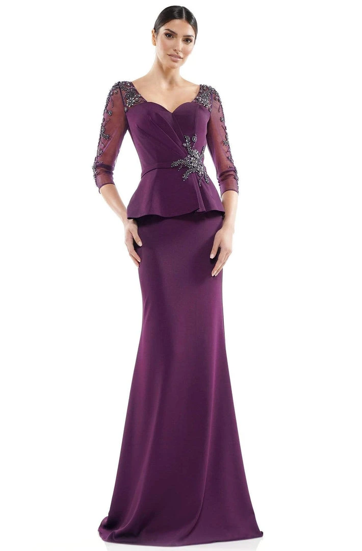 Marsoni By Colors - MV1037 Embellished Sweetheart Trumpet Dress 5 Marsoni By Colors - MV1037 Embellished Sweetheart Trumpet Dress