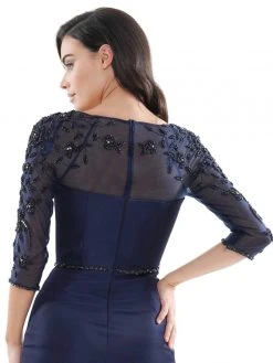 Marsoni By Colors - MV1061 V-Neck Illusion Cocktail Dress 28 Marsoni By Colors - MV1061 V-Neck Illusion Cocktail Dress