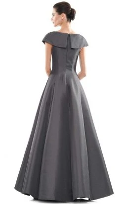 Marsoni By Colors - MV1085 V Neck Pleated A-line Gown