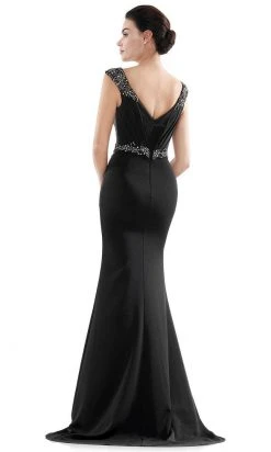 Marsoni By Colors - MV1101 Jeweled Cap Sleeve Mermaid Gown