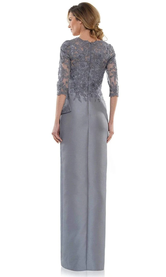 Marsoni By Colors - MV1134 V-Neck Fitted Evening Dress 10 Marsoni By Colors - MV1134 V-Neck Fitted Evening Dress