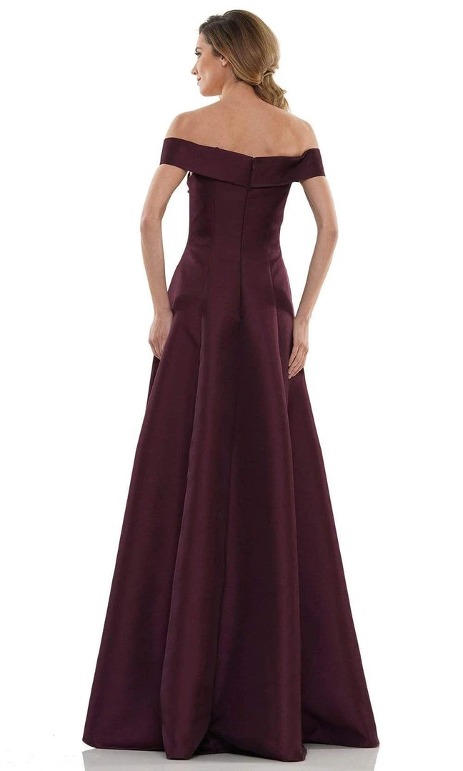 Marsoni By Colors - MV1138 Off Shoulder Beaded A-line Gown 6 Marsoni By Colors - MV1138 Off Shoulder Beaded A-line Gown