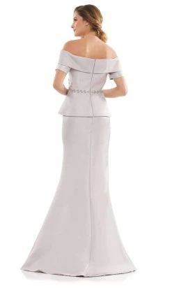 Marsoni By Colors - MV1144 Peplum Trumpet Evening Dress 15 Marsoni By Colors - MV1144 Peplum Trumpet Evening Dress