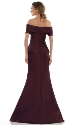 Marsoni By Colors - MV1144 Peplum Trumpet Evening Dress 17 Marsoni By Colors - MV1144 Peplum Trumpet Evening Dress