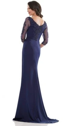 Marsoni By Colors - MV1146 Formal Pleated Bod Sheath Gown