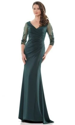 Marsoni By Colors - MV1146 Formal Pleated Bod Sheath Gown