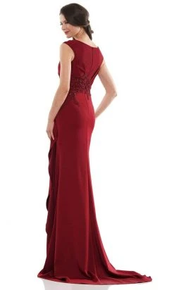 Marsoni By Colors - MV1148 V Neck Sleeveless Sheath Dress 11 Marsoni By Colors - MV1148 V Neck Sleeveless Sheath Dress