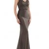 Marsoni By Colors - MV1152 Sleeveless Jacquard Trumpet Dress 2 Marsoni By Colors - MV1152 Sleeveless Jacquard Trumpet Dress