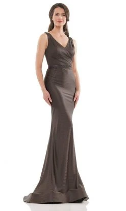 Marsoni By Colors - MV1152 Sleeveless Jacquard Trumpet Dress