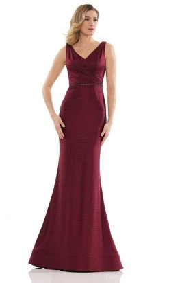 Marsoni By Colors - MV1152 Sleeveless Jacquard Trumpet Dress 9 Marsoni By Colors - MV1152 Sleeveless Jacquard Trumpet Dress