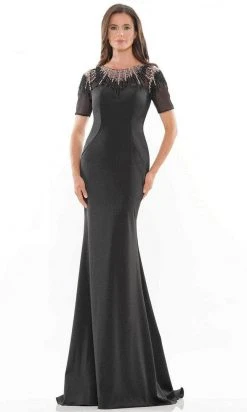 Marsoni By Colors MV1154 - Beaded Illusion Jewel Evening Gown
