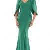 Marsoni By Colors MV1159 - V-Neck Split Sleeve Evening Gown 2 Marsoni By Colors MV1159 - V-Neck Split Sleeve Evening Gown