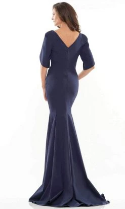 Marsoni By Colors MV1160 - Split Sleeve Trumpet Evening Gown