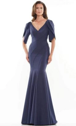 Marsoni By Colors MV1160 - Split Sleeve Trumpet Evening Gown