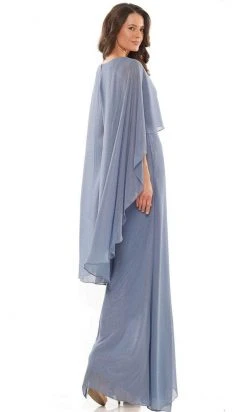 Marsoni By Colors MV1189 - Cape Sleeve Chiffon Formal Dress